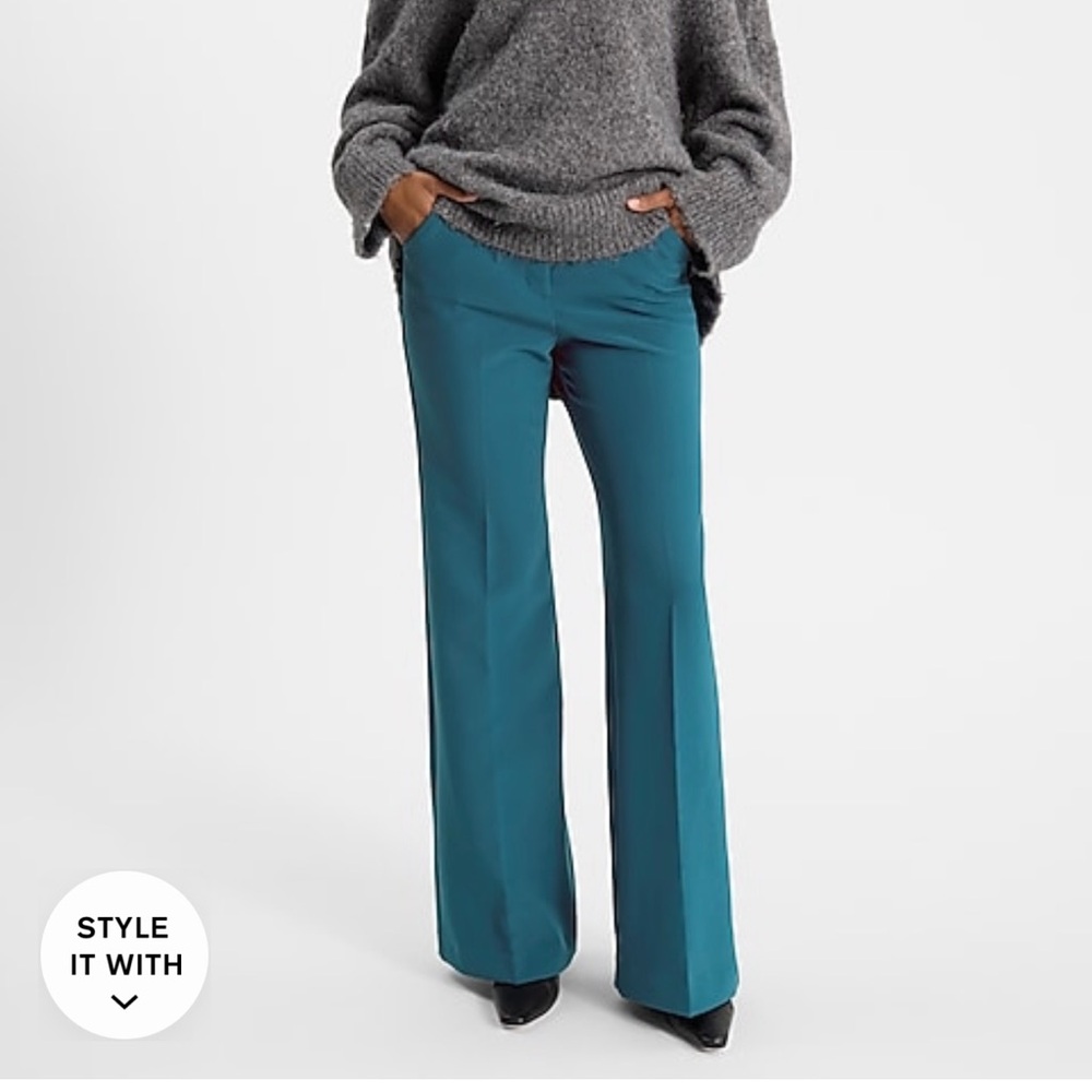Editor High Waisted Trouser Flare Pant